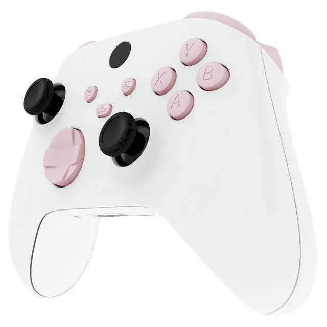 Alt view image 5 of 7 - Replacement Buttons for Xbox Series X & S Controller, Cherry Blossoms Pink Custom Repair Kit Bumpers Trigers Dpad ABXY Start Back Sync Share Keys Parts for Xbox Core Wireless Controller @