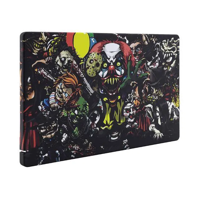 Alt view image 3 of 7 - Custom Soft Touch Grip Faceplate for Nintendo Switch Dock, Scary Party Patterned DIY Replacement Housing Shell for Nintendo Switch Dock - Dock NOT Included @