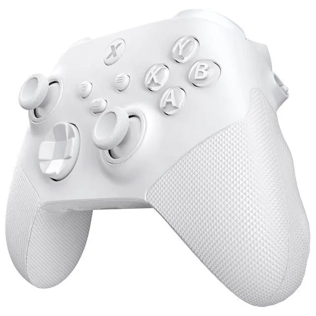 Alt view image 4 of 7 - ASR Version Redesigned Full Set Shell Buttons for Xbox Series X/S Controller, Ergonomic Trigger Stop Rubberized Grip Faceplate Backplate for Xbox Core Controller - Frosted White @
