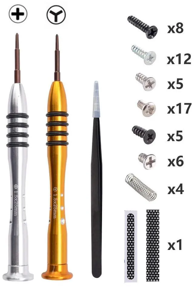 Main image of Cross Screwdriver Tri-Wing Screwdrivers Kit, Assemble Disassemble Tools Set with Springs and Screws for NS Switch Lite @