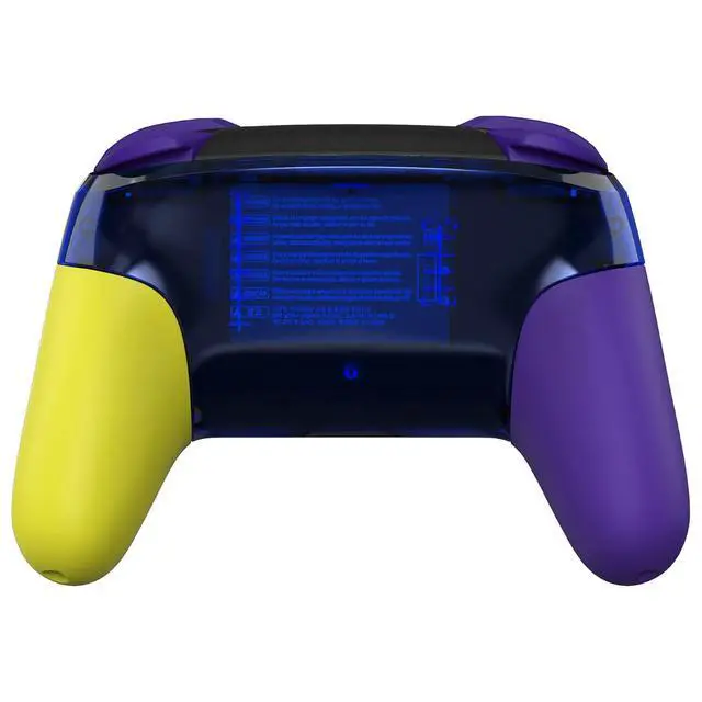 Alt view image 4 of 7 - Splattering Paint Faceplate Backplate Handles for Nintendo Switch Pro Controller, Replacement Hand Grip Housing Shell Buttons for Nintendo Switch Pro - Controller NOT Included @
