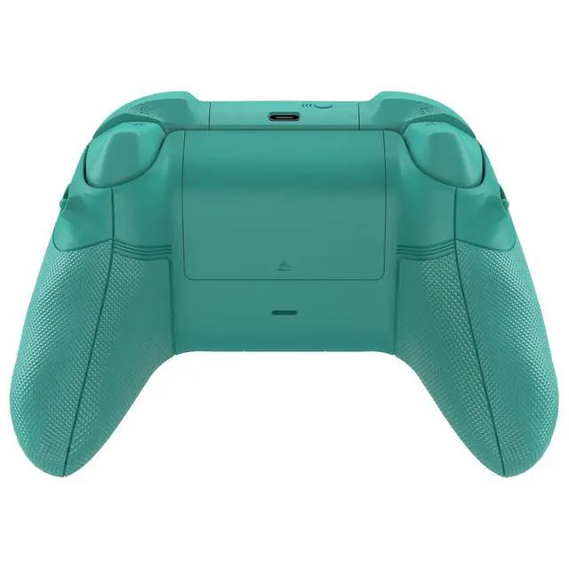 Alt view image 5 of 7 - ASR Version Redesigned Full Set Shell Buttons for Xbox Series X/S Controller, Ergonomic Trigger Stop Rubberized Grip Faceplate Backplate for Xbox Core Controller - Teal Green @