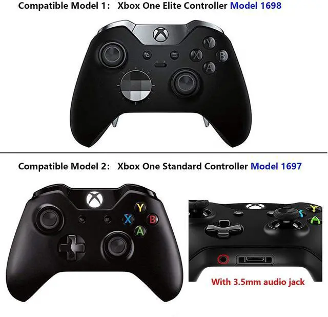 Alt view image 2 of 6 - LB RB LT RT Bumpers Triggers D-Pad ABXY Start Back Sync Buttons, Chrome Gold Full Set Buttons Repair Kits with Tools for Xbox One Standard & Xbox One Elite V1 Controller (Model 1697/1698) @