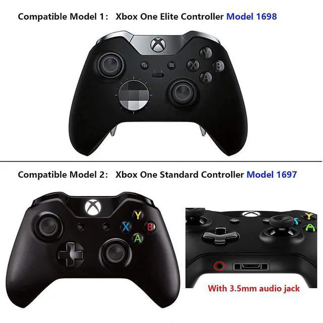 Alt view image 2 of 7 - LB RB LT RT Bumpers Triggers D-Pad ABXY Start Back Sync Buttons, Lime Yellow Full Set Buttons Repair Kits with Tools for Xbox One Standard & Xbox One Elite V1 Controller (Model 1697/1698) @
