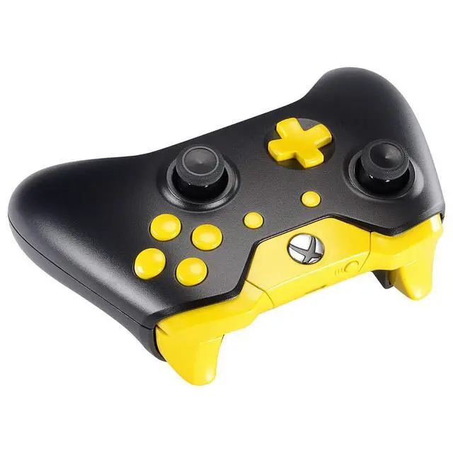Alt view image 6 of 7 - LB RB LT RT Bumpers Triggers D-Pad ABXY Start Back Sync Buttons, Lime Yellow Full Set Buttons Repair Kits with Tools for Xbox One Standard & Xbox One Elite V1 Controller (Model 1697/1698) @