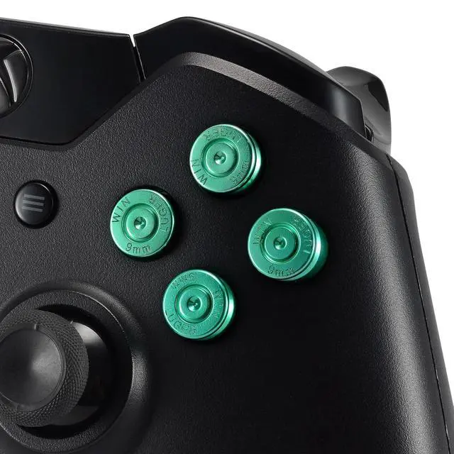 Alt view image 4 of 7 - Green Metal Alumium Alloy Bullet ABXY Mod Buttons Set Replacement Parts for Xbox One Standard Xbox One Elite Xbox One S Xbox One X Game Controller @