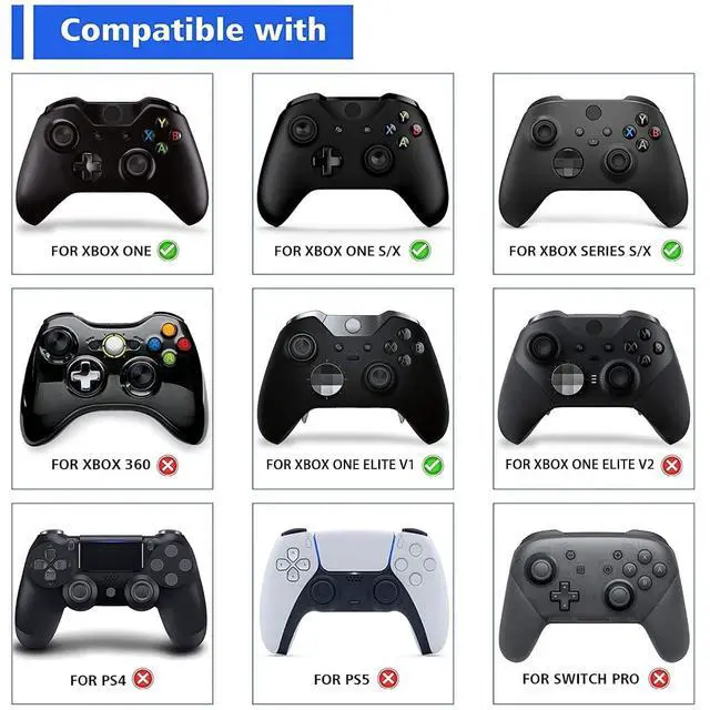 Alt view image 2 of 7 - Metal Thumbsticks for Xbox Series X/S Controllers, Custom Concentric Circles Aluminum Alloy Analog Stick Joystick Buttons for Xbox One S|X/Elite Controllers @