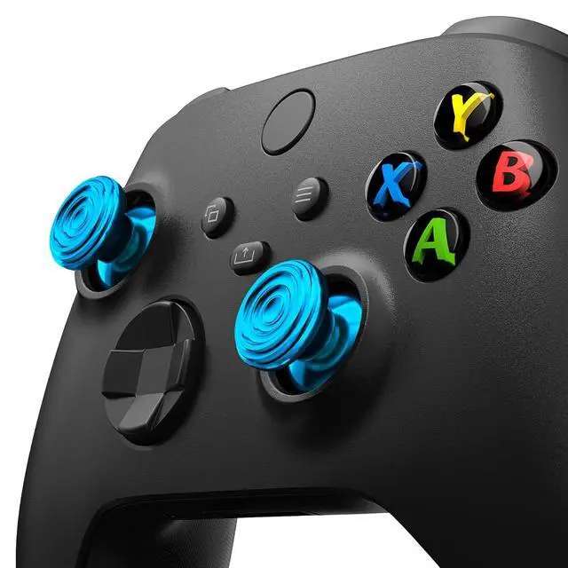 Alt view image 4 of 7 - Metal Thumbsticks for Xbox Series X/S Controllers, Custom Concentric Circles Aluminum Alloy Analog Stick Joystick Buttons for Xbox One S|X/Elite Controllers @