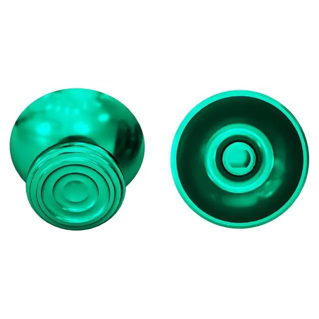 Alt view image 6 of 7 - Metal Thumbsticks for Xbox Core Wireless Controller, Green Custom Concentric Circles Aluminum Alloy Analog Stick Joystick Buttons for Xbox One S/X/Elite, for Xbox Series X/S Controllers @