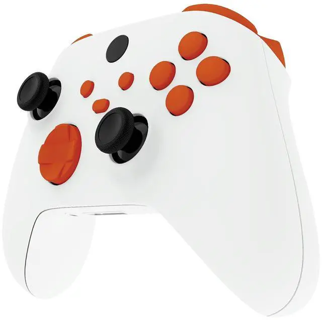Main image of No Letter Imprint Custom Full Set Buttons for Xbox Series X & S Controller, Replacement Accessories Bumpers Triggers Dpad ABXY Keys Parts for Xbox Core Wireless Controller - Orange @