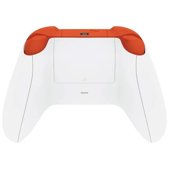 Alt view image 7 of 7 - No Letter Imprint Custom Full Set Buttons for Xbox Series X & S Controller, Replacement Accessories Bumpers Triggers Dpad ABXY Keys Parts for Xbox Core Wireless Controller - Orange @