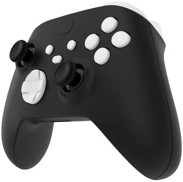 Main image of No Letter Imprint Custom Full Set Buttons for Xbox Series X & S Controller, Replacement Accessories Bumpers Triggers Dpad ABXY Keys Parts for Xbox Core Wireless Controller - White @