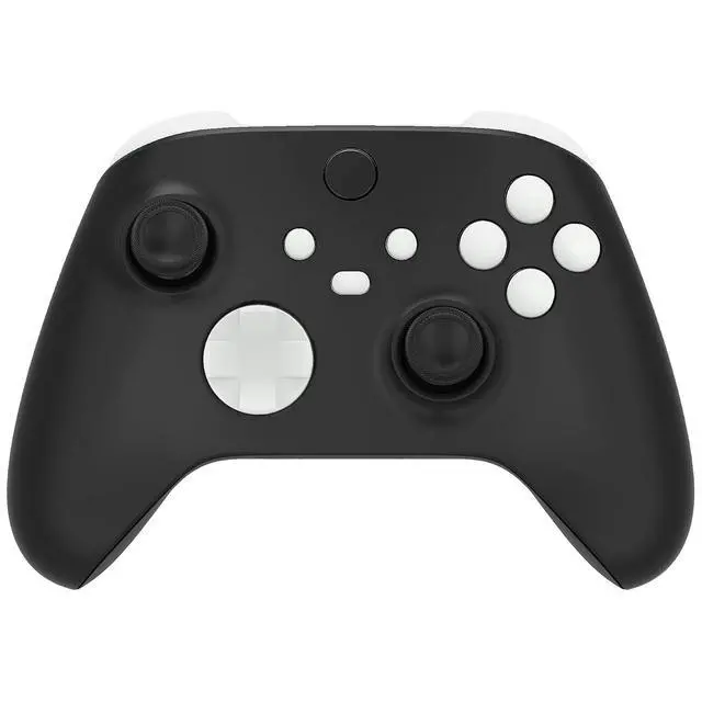 Alt view image 4 of 7 - No Letter Imprint Custom Full Set Buttons for Xbox Series X & S Controller, Replacement Accessories Bumpers Triggers Dpad ABXY Keys Parts for Xbox Core Wireless Controller - White @
