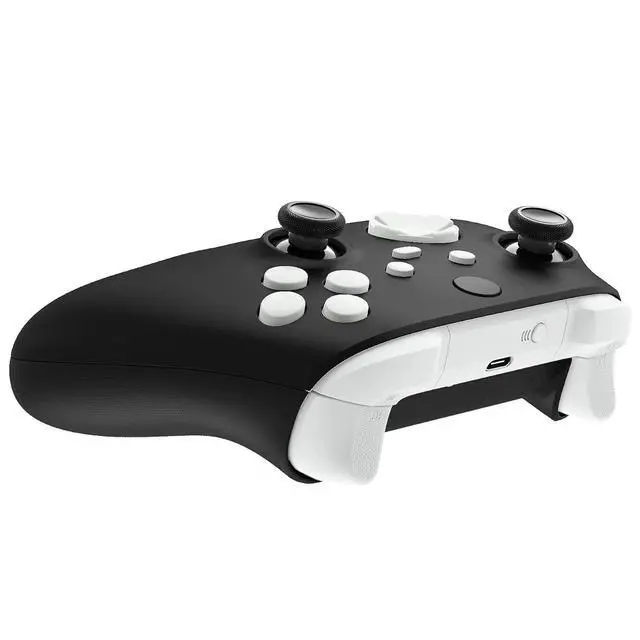 Alt view image 6 of 7 - No Letter Imprint Custom Full Set Buttons for Xbox Series X & S Controller, Replacement Accessories Bumpers Triggers Dpad ABXY Keys Parts for Xbox Core Wireless Controller - White @
