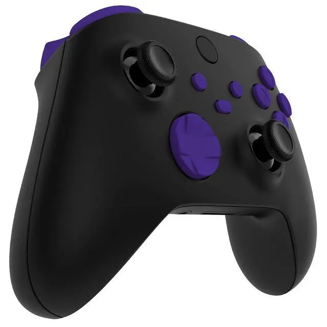 Alt view image 4 of 7 - Replacement Buttons for Xbox Core Wireless Controller, Purple DIY Accessories Kit LB RB LT RT Bumpers Trigers Dpad ABXY Start Back Sync Share Keys Parts for Xbox Series X & S Controller @