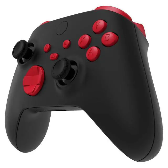 Alt view image 5 of 7 - Replacement Buttons for Xbox Series X & S Controller, Passion Red Custom Accessories Repair Bumpers Trigers Dpad ABXY Start Back Sync Share Keys Parts for Xbox Core Wireless Controller @