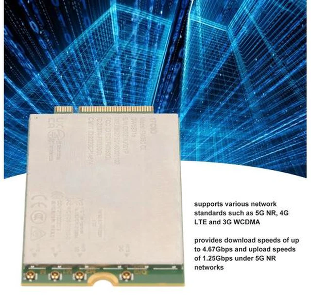 Alt view image 4 of 7 - Wide Frequency Band: This 5G NR module card suppor