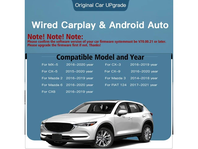 Alt view image 2 of 5 - Carplay and Android Auto: This Mazda Carplay DEM h