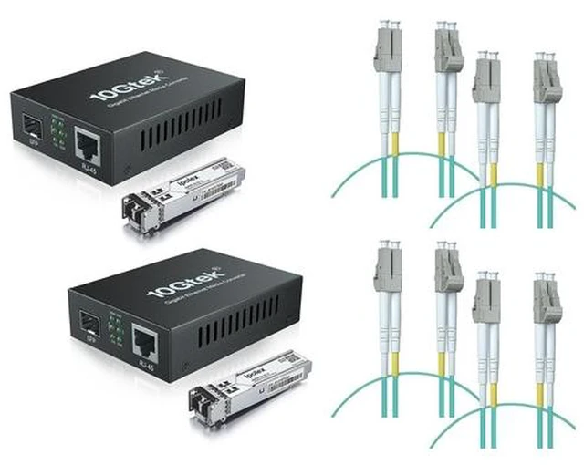 Main image of Bundle Kit Includes: 4-Pack 1m (3ft) OM3 LC to LC