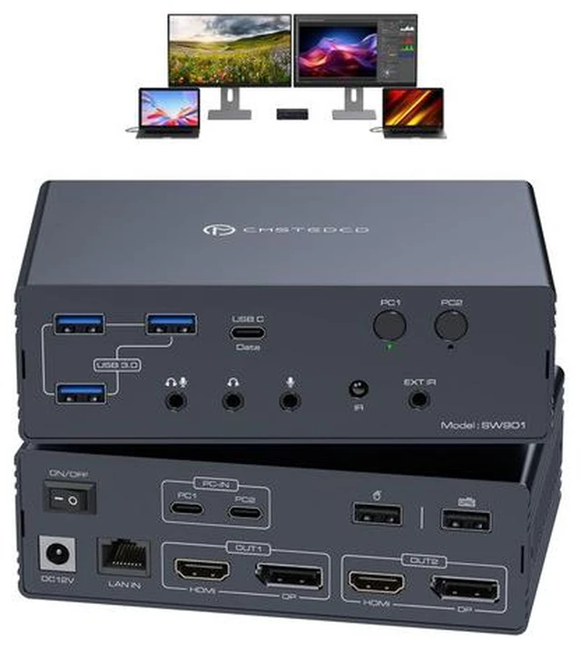 Main image of KVM Switch DisplayLink Docking StationThis KVM doc