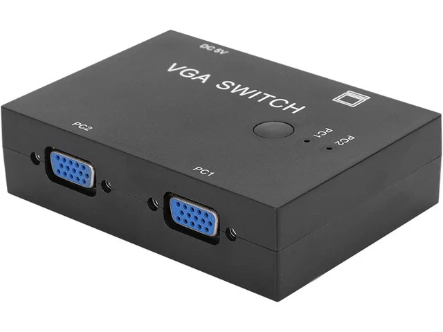 Alt view image 5 of 6 - Vga Splitter Computer Accessory 2-In-1-Out 2 Port Switcher Hd Display Accessories for Host Switch, Vga Splitter Vga Adapter Computer Accessories