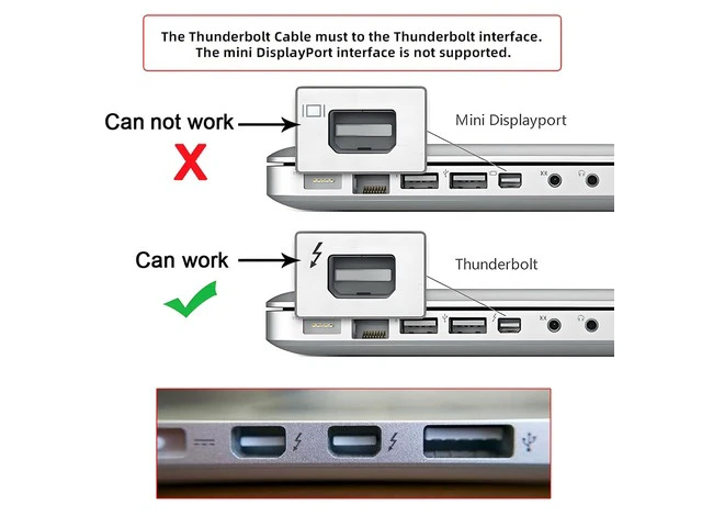 Alt view image 4 of 7 - 20Gbps Thunderbolt2 Cable Thunder-Bolt 2 Port to Thunderbolt 2 Male to Male 4K Video Data Cable Compatible with 2013 2014 2015 Mac & Disk & Displays 200cm (Not for Mini Displayport)