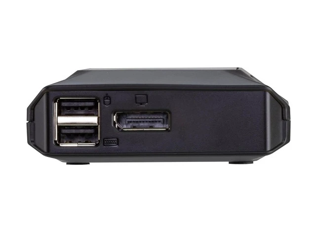 Alt view image 2 of 7 - US3312 2-Port 4K DisplayPort USB-C Cable KVM Switch with Remote Port Selector