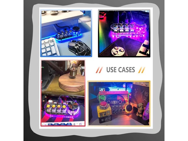 Alt view image 6 of 7 - USB Docking Station Hub with Volume Control, RGB Lights, One-Click Shortcut for Laptop & Tablet, Adjustable Computer Volume, Versatile Connectivity