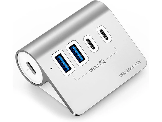 Alt view image 2 of 4 - USB 3.2 Docking Station Hub 10gbps Splitter Switching Dock 4 Port Type C Laptop Type C Splitter