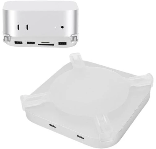 Main image of M4 Dock Stand, Computer Dock Station with NVMe SSD, Multi Ports Hub with USB A, USB C, SD 4.0 Slot, Aluminum Alloy