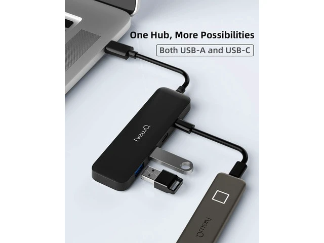 Alt view image 7 of 7 - Mac mini M4 Dock with 40Gbps M.2 NVMe SSD Enclosure and Dual USB C USB A 3.0 Hub