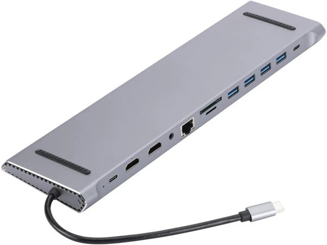 Alt view image 7 of 7 - Docking Station for Laptop - USB C Dock Dock Station USB Hub - Computer High Speed Splitter, C Adapter Expansion Hub for Computer Laptop Phone