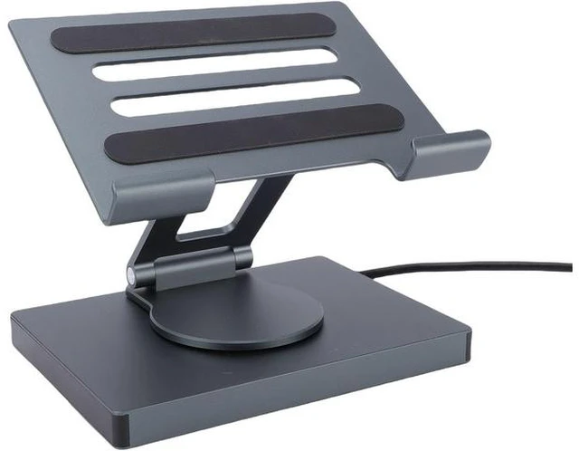 Main image of USB C Hub Stand, 7 in 1 5Gbps 360 Degree PD 4K USB A 100W RJ45 PD Aluminum Alloy Laptop Docking Station Stand with Card Slots Foldable Docking Station for Laptop Devices