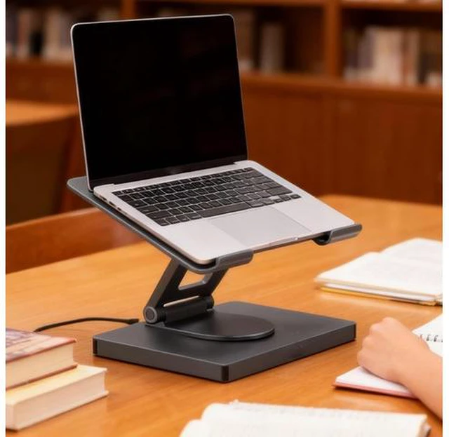 Alt view image 6 of 7 - 100W PD Charging USB C Laptop Docking Station, 7 in 1 Tablet Holder Hub, 4K 30Hz, 360 Swivel, Aluminum Alloy, for Laptop, Home Office