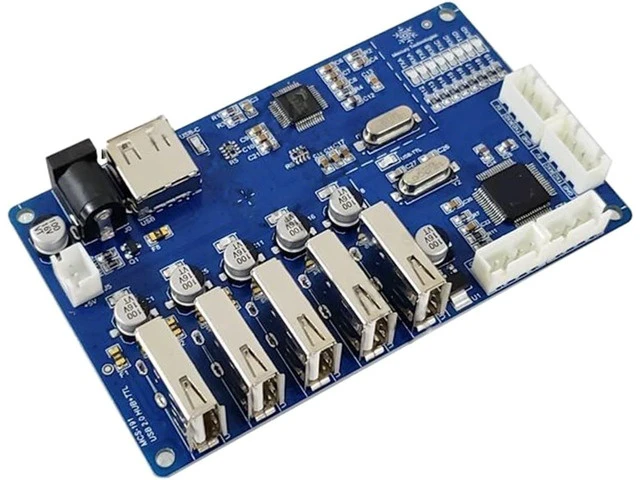 Alt view image 3 of 6 - F/;TD/;1 USB to 4 Ports TTL 5V 3.3V Serial Port Adapter, USB HUB 5-Ports USB Splitter, USB Expansion Multiple Serial Port