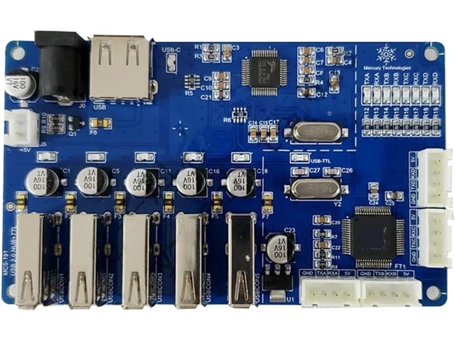 Alt view image 6 of 6 - F/;TD/;1 USB to 4 Ports TTL 5V 3.3V Serial Port Adapter, USB HUB 5-Ports USB Splitter, USB Expansion Multiple Serial Port