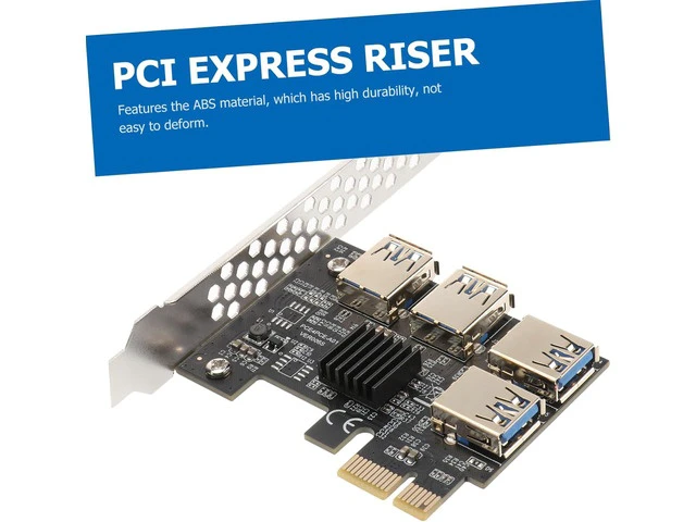 Alt view image 6 of 7 - Pci E to Port USB Extender Adapter Card with Pin Connectors High Performance Pci E USB Hub for Computer Accessories Stable Easy to Install Expansion