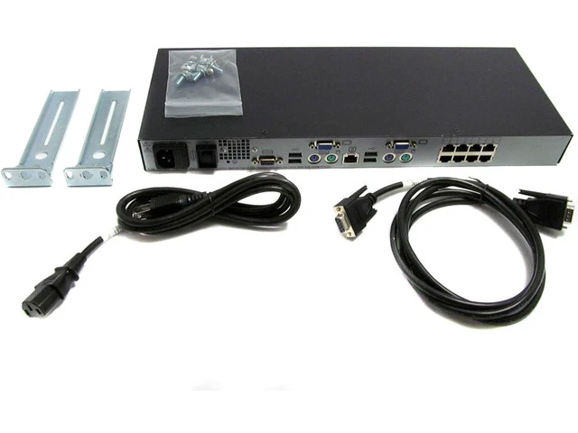 Alt view image 3 of 4 - Server Console Switch 0x2x8 - KVM Switch - 8 Ports - Rack-mountable (AF616A) -