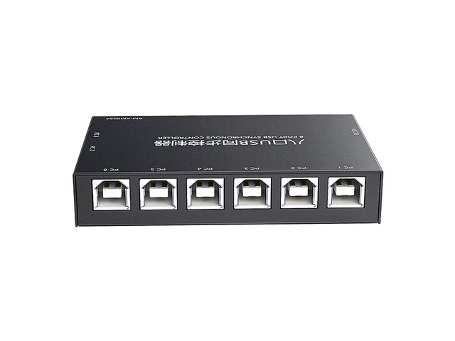 Alt view image 3 of 7 - 8 Ports USB Synchronizer DNF Keyboard Mouse USB Shared Display Synchronization Controller KVM Switcher Black