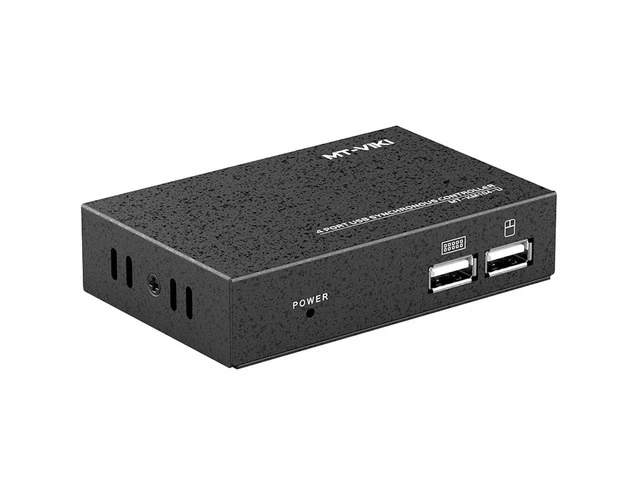 Alt view image 7 of 7 - 4 Ports USB Synchronizer - KVM Switch/Distributor, DNF Keyboard Mouse Shared Display Synchronization Controller