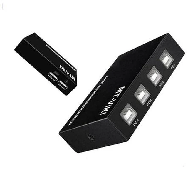 Main image of KVM Synchronizer/USB Switch/Keyboard Mouse Controller, 4-Port Windows/Linux/Android/MAC Synchronizer Controller