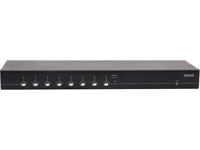 Alt view image 3 of 7 - SY-KVM50083 8 Port VGA KVM Switch with USB and PS/2 Support
