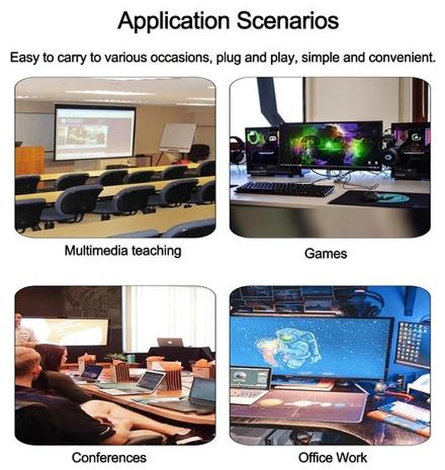 Alt view image 7 of 7 - 4-Port USB Synchronizer/Sharer - KVM Switch, 1 in 4 Out Multi-Opening USB Keyboard Mouse Sync Controller, DNF Game Distributor, for Stock Market Surveillance, Offices