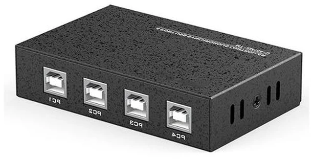 Main image of 4/8 Port USB Synchronizer - KVM Switch/Distributor, DNF Multi Open Game Control, Keyboard Mouse Sync Controller, Plug and Play, for Tudios, Security, Offices(4 Ports)
