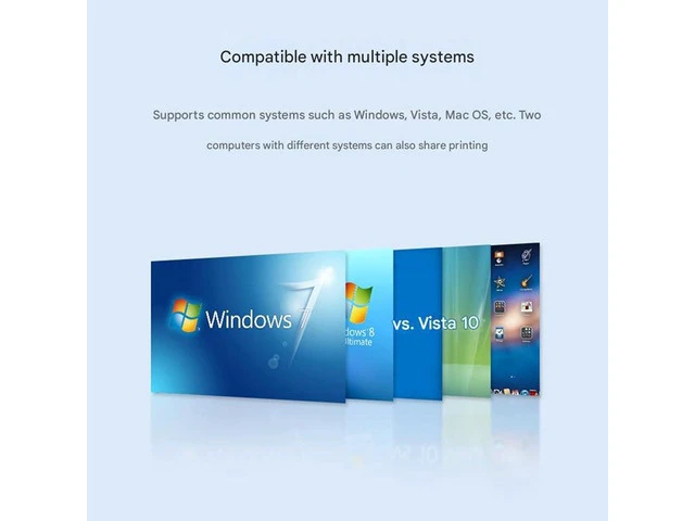 Alt view image 4 of 5 - 4 Ports USB Synchronizer - KVM Switch/Distributor, DNF Keyboard Mouse Shared Display Synchronization Controller, Supports Windows, Vista, Mac, OS Systems