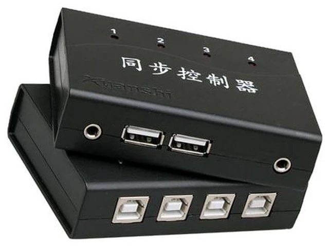 Main image of 4/8 Port Computer Synchronizer - DNF Game Control Synchronizer, Keyboard Mouse Synchronous Sharer, Plug and Play, KVM Switch/Distributor, for Windows/Linux/Android/Netware System(4 Ports)