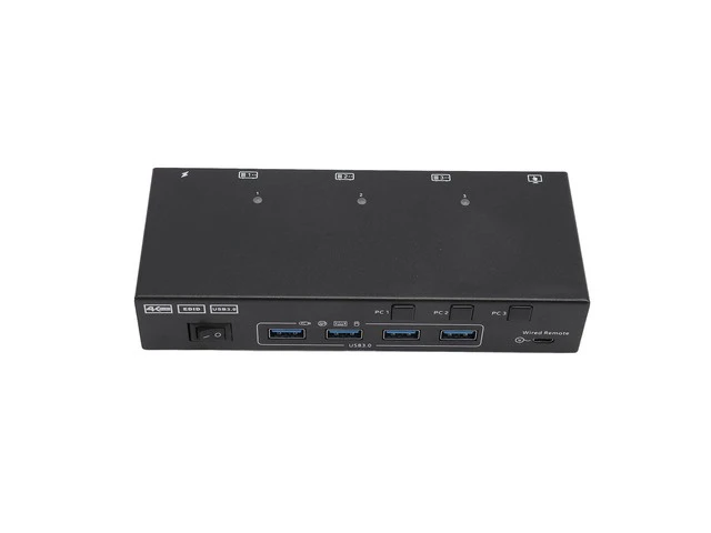 Alt view image 5 of 7 - SUNGOOYUE HD Multimedia Interface KVM Switch, USB 3.0 Switcher for 3 Computers 2 Monitors 4K at 60Hz, with Extended or Duplicate Display Mode, for (US Plug)