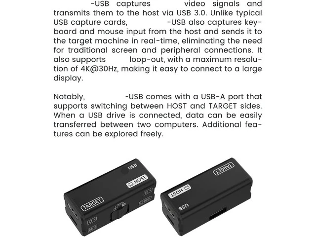 Alt view image 5 of 7 - NanoKVM-USB, 4K HDTV USB NanoKVM Switches for Server and Sbcs Management Without External Peripherals
