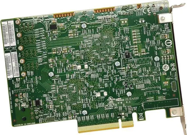 Alt view image 3 of 3 - 12Gb/s HBA SAS Controller Card IT Mode ZFS TrueNAS unRAID 16 Port 9300-16i PCI-Express 3.0 Host Bus Adapter Card