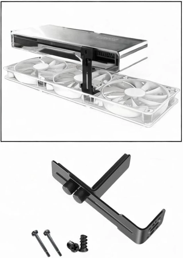Alt view image 6 of 6 - Graphics Card GPU Brace Video Card Sag Portable Cushioning Pad Holder Bracket Support Bracket for Support Adjustment, Black